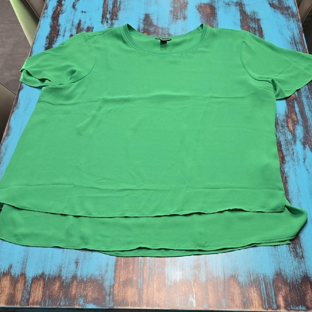 Hilary Radley Vibrant Green Blouse